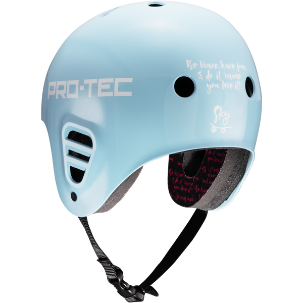 Protec Full Cut Skate - Sky Brown - Blue