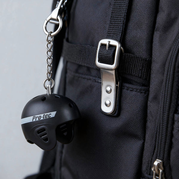 Protec Mini Full-Cut Helmet Keychain - Matte Black