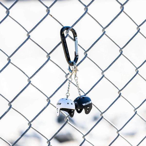 Protec Mini Full-Cut Helmet Keychain - Matte White