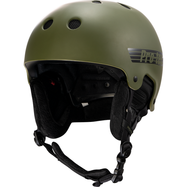 Protec Old School Snow W/ MIPS - Matte Olive