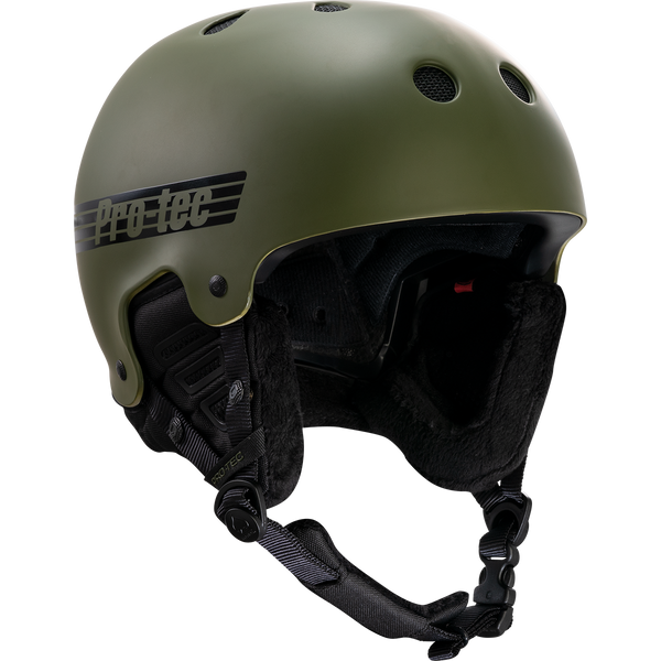 protec Old School Snow w/ MIPS - Matte Olive
