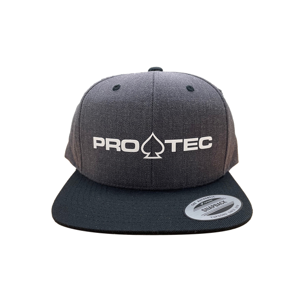 protec Pro-Tec Spade Flat Cap - Dark Heather/Black
