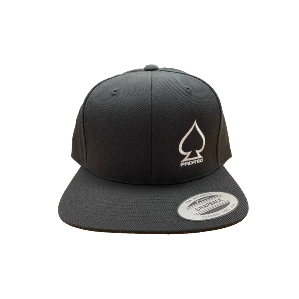 protec Pro-Tec Stacked Flat Cap - Black