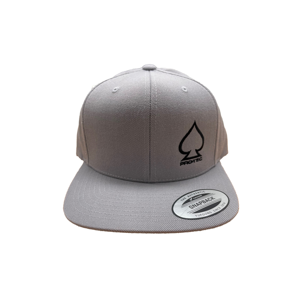 protec Pro-Tec Stacked Flat Cap - Silver