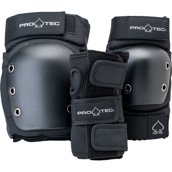 protec STREET GEAR 3-PACK - OPEN BACK - BLACK