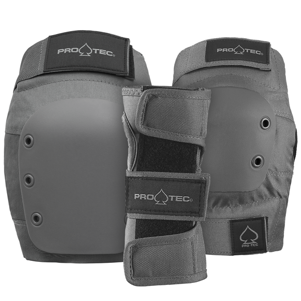 protec STREET GEAR 3-PACK PAD SET - GREY