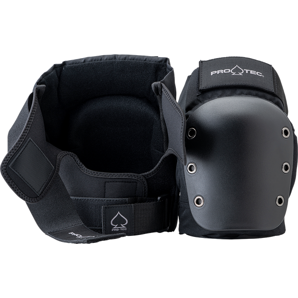 Protec STREET KNEE/ELBOW PAD SET - OPEN BACK - BLACK