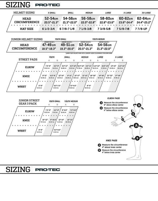 Protec STREET KNEE/ELBOW PAD SET - OPEN BACK - BLACK