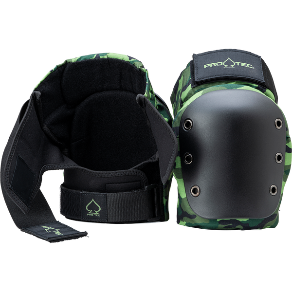 Protec STREET KNEE/ELBOW PAD SET - OPEN BACK - CAMO
