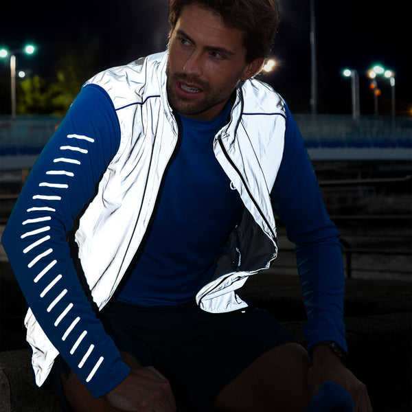 Proviz Men's Long Sleeve Reflective Striped Top