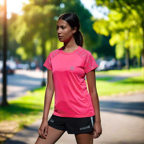 Proviz Women's Reflective Short Sleeve Training Top