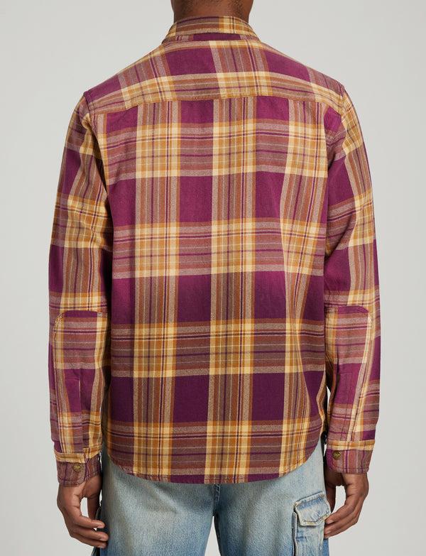 Prps Whit Flannel Snap Front Shirt