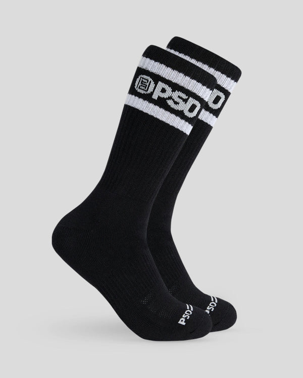 Psd 3 Pack - Logo Stripe Crew - Black