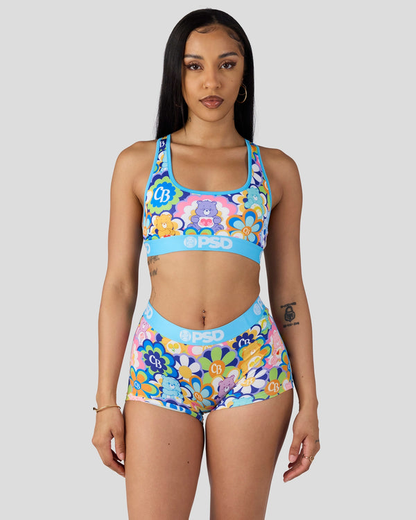 Psd Care Bears - Radial Floral