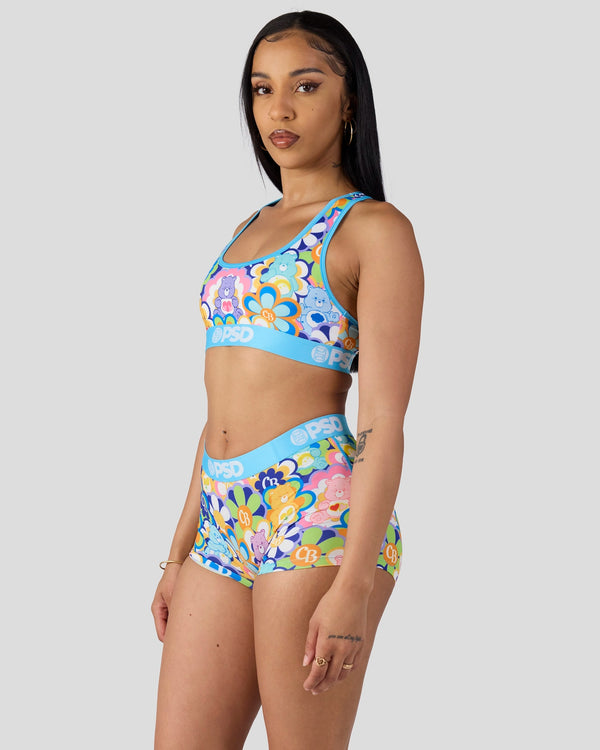 Psd Care Bears - Radial Floral