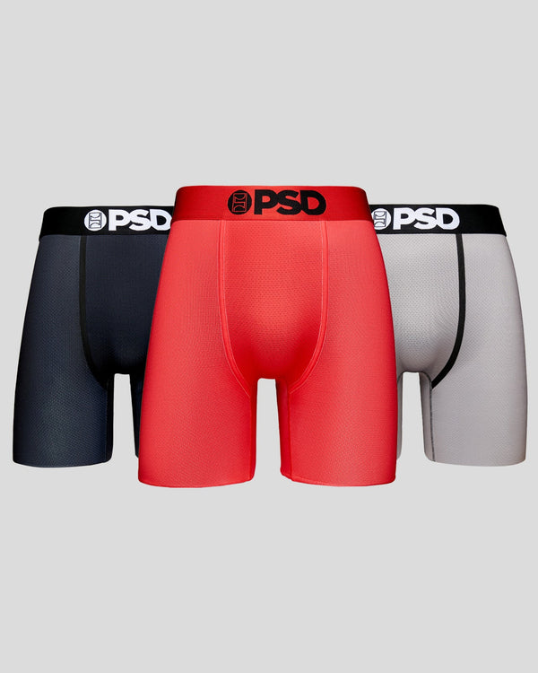 psd Cool Mesh 3 Pack - Red/Gray/Black