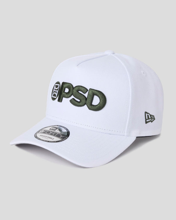 psd New Era x PSD Logo Hat White/Green
