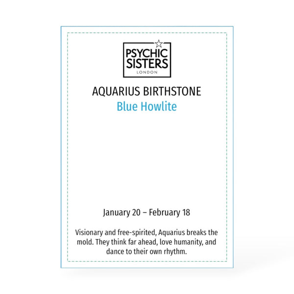 Psychic Sisters Aquarius Birthstone Bracelet (January 20 – February 18)