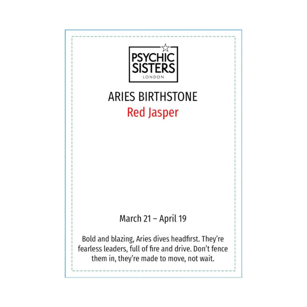 Psychic Sisters Aries Birthstone Keyring (March 21 – April 19)