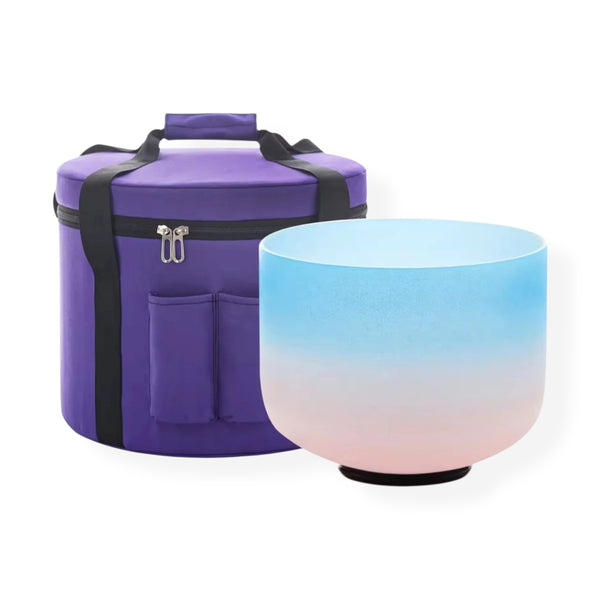 psychic sisters Blue & Pink Quartz 7” Crystal Singing Bowl