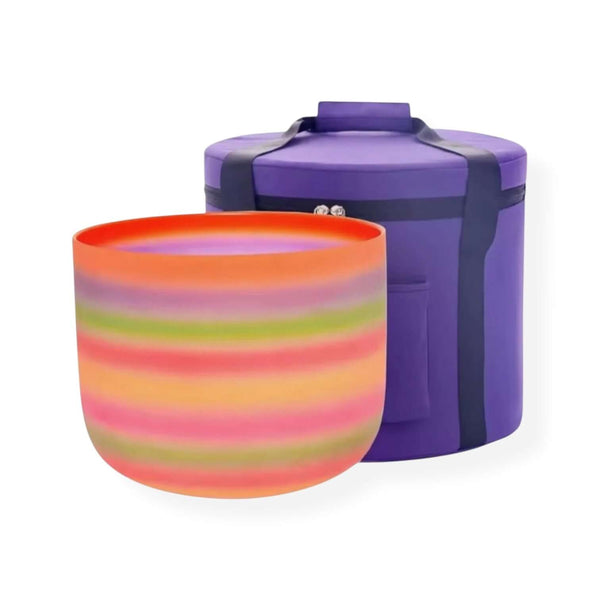 psychic sisters Chakra Rainbow Quartz 8” Crystal Singing Bowl