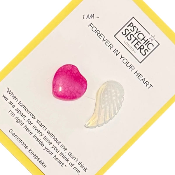 Psychic Sisters Forever In Your Heart Hand-Chosen Crystal Cards