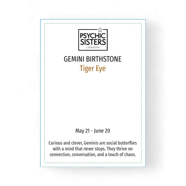 Psychic Sisters Gemini Tiger’s Eye Bracelet – Birthstone May 21–June 20
