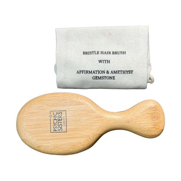 Psychic Sisters Hand-bag Vegan Boar - Like Bristle Hair Brush