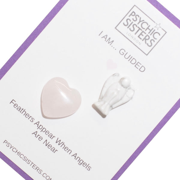 Psychic Sisters I Am Guided Hand-Chosen Crystal Card