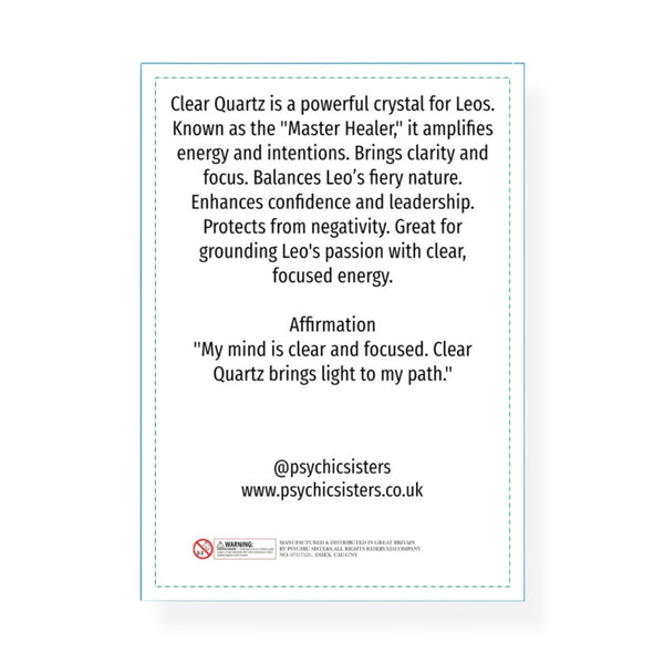 Psychic Sisters Leo Birthstone Keyring (November 22 - December 21)