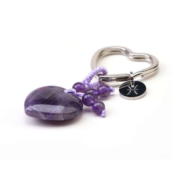 Psychic Sisters Pisces Birthstone Keyring (February 19 – March 20)