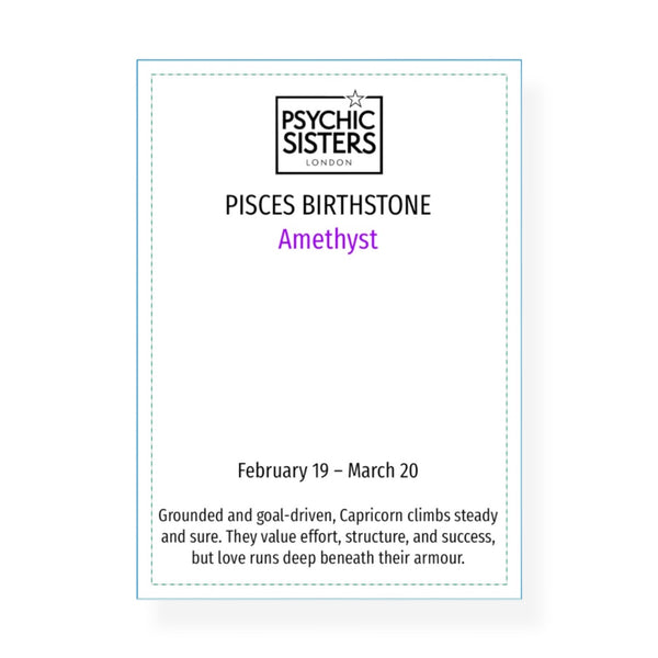 Psychic Sisters Pisces Birthstone Keyring (February 19 – March 20)