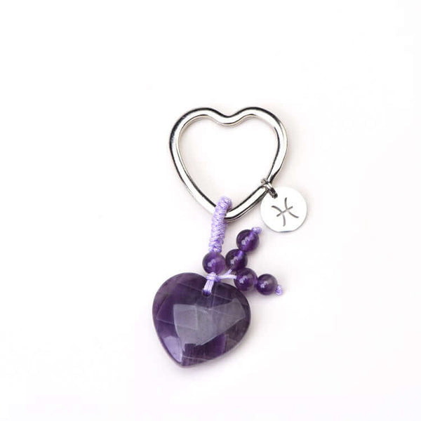 psychic sisters Pisces Birthstone Keyring (February 19 – March 20)