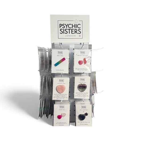 psychic sisters Pocket Hug Crystal Cards Retail Display Set