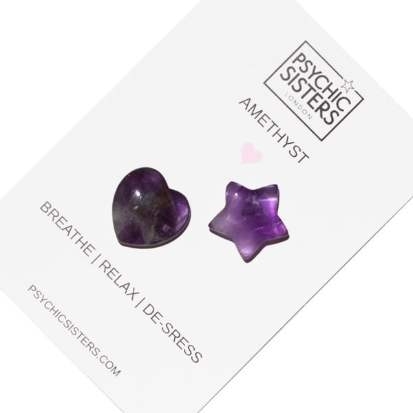 Psychic Sisters Amethyst Crystal Cards