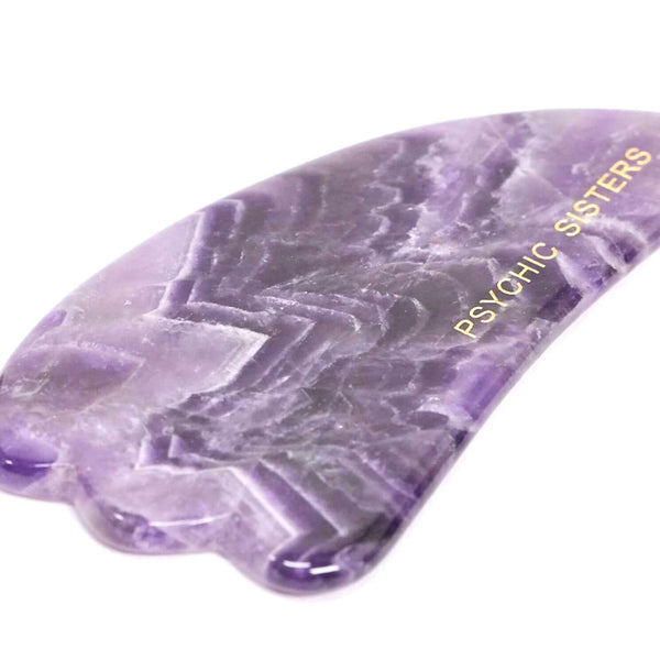 Psychic Sisters Amethyst Gua Sha & Roller Gift Set