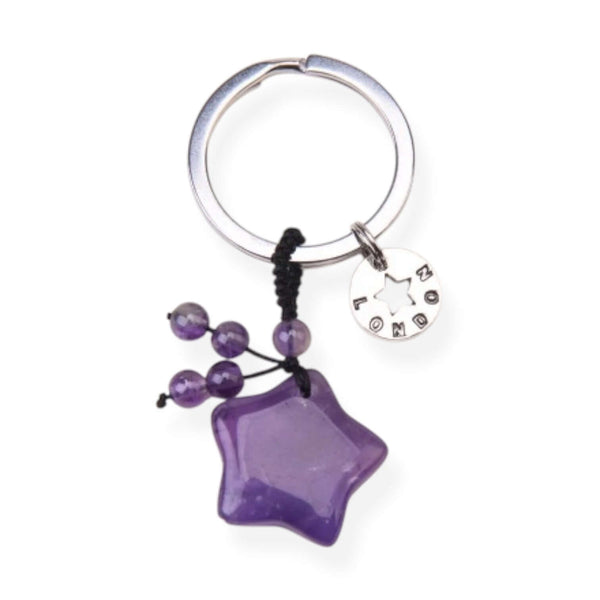 Psychic Sisters Amethyst Keyring