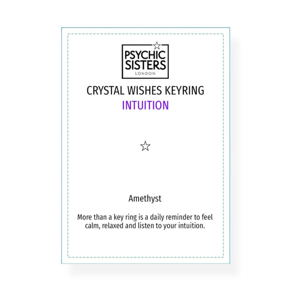 Psychic Sisters Amethyst Keyring