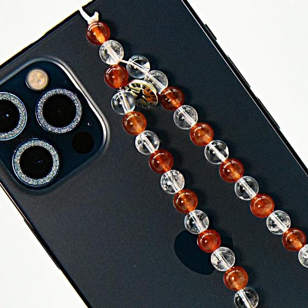 Psychic Sisters CARNELIAN & QUARTZ CHARM