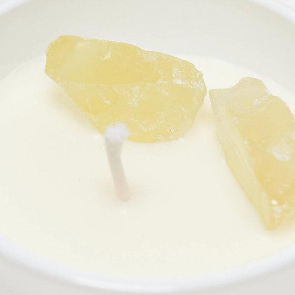 Psychic Sisters Citrine Crystal Candle – Neroli
