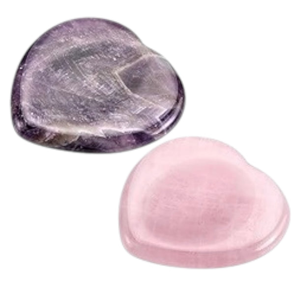 Psychic Sisters Crystal Heart Worry Stone