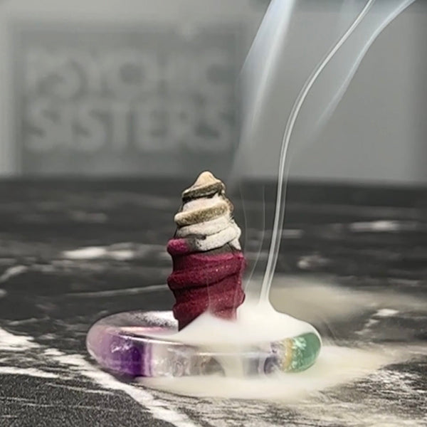 Psychic Sisters Fluorite Back-Flow Set