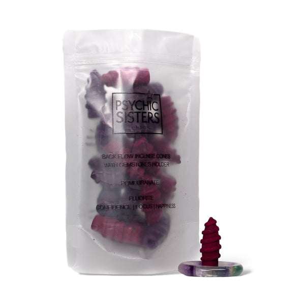 psychic sisters Fluorite Back-Flow Set