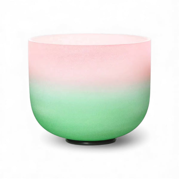 Psychic Sisters Green-to-Pink 8” Crystal Singing