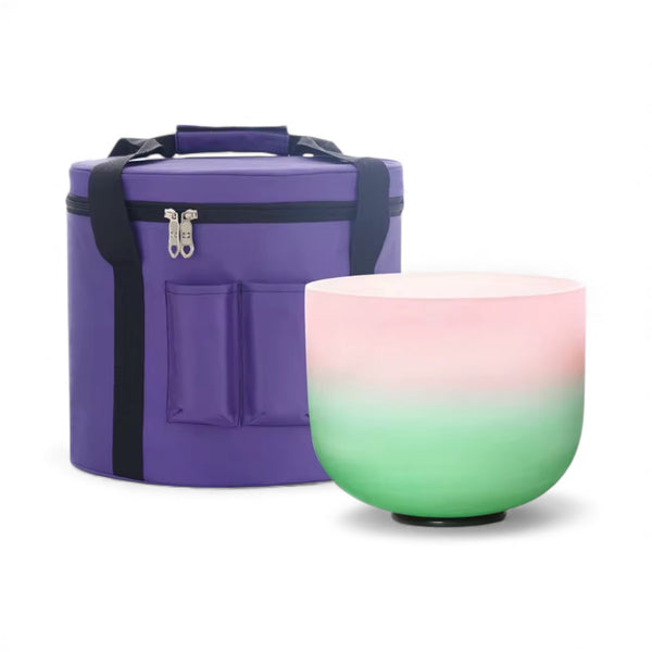 psychic sisters Green-to-Pink 8” Crystal Singing