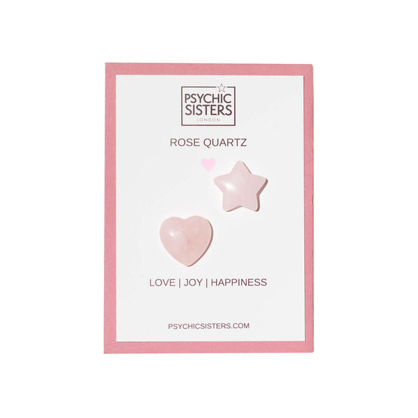 psychic sisters Rose Quartz Gemstone Card