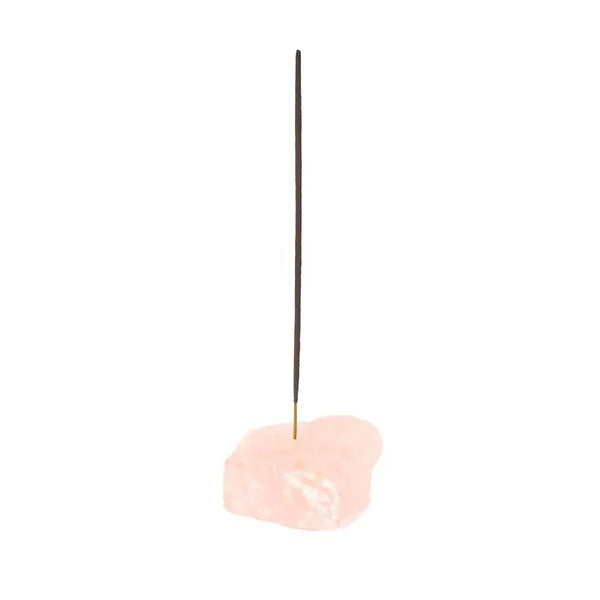 Psychic Sisters Rose Quartz Crystal Incense Stick Holder