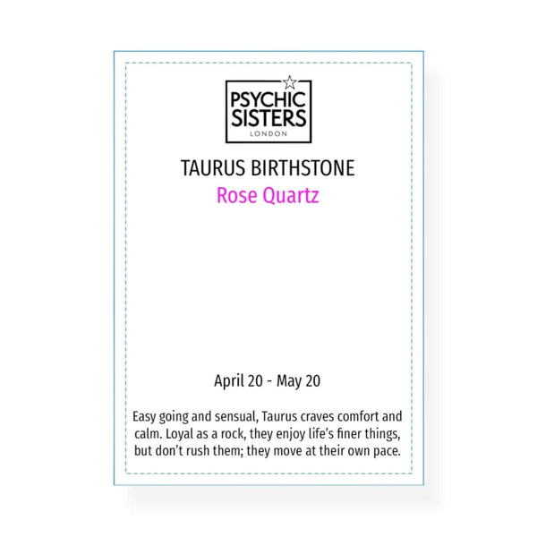 Psychic Sisters Taurus Birthstone Keyring (April 20 - May 20)