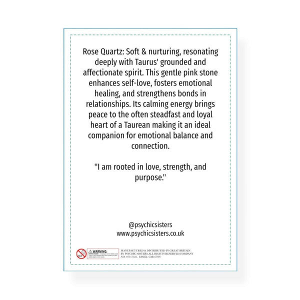 Psychic Sisters Taurus Birthstone Keyring (April 20 - May 20)