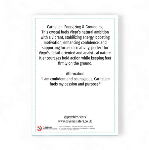 Psychic Sisters Virgo Birthstone Keyring (August 23 - September 22)